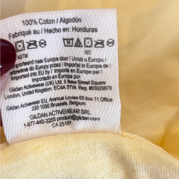 Comfort Colors Yellow Tee with Red Berry Design - Picture 4 of 5